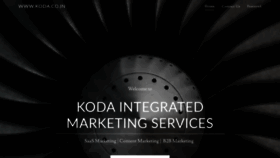 What Koda.co.in website looked like in 2020 (3 years ago)