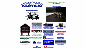 What Klovsjo.com website looked like in 2020 (5 years ago)