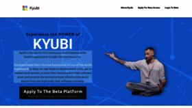 What Kyubi.io website looked like in 2020 (3 years ago)
