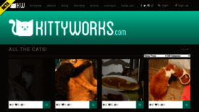 What Kittyworks.com website looked like in 2020 (3 years ago)