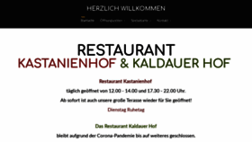 What Kaldauer-hof.de website looked like in 2020 (3 years ago)