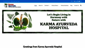 What Karmaayurvedahospital.com website looked like in 2020 (3 years ago)
