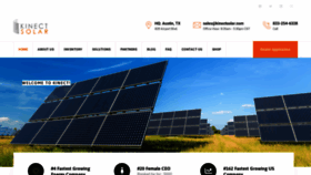 What Kinectsolar.com website looked like in 2020 (3 years ago)