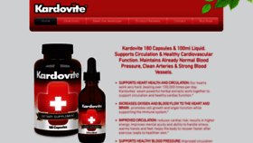 What Kardovite.com website looked like in 2020 (3 years ago)