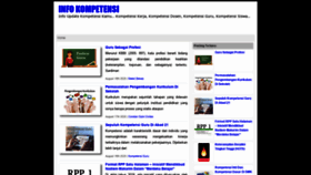 What Kompetensi.info website looked like in 2020 (5 years ago)