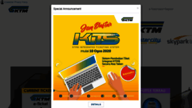 What Ktmb.com.my website looked like in 2020 (3 years ago)