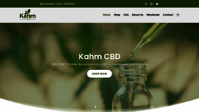 What Kahmcbd.com website looked like in 2020 (3 years ago)