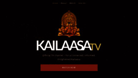 What Kailaasa.tv website looked like in 2020 (3 years ago)