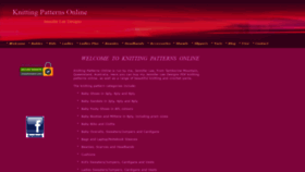 What Knittingpatternsonline.com.au website looked like in 2020 (3 years ago)
