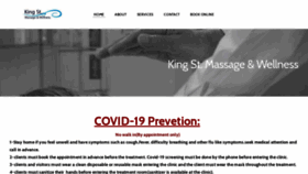 What Kingstmassage.com website looked like in 2020 (3 years ago)