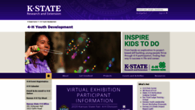 What Kansas4-h.org website looked like in 2020 (3 years ago)