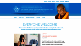 What Kadampa.com website looked like in 2020 (3 years ago)