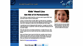 What Kidsheadlice.com website looked like in 2020 (3 years ago)