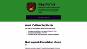What Keylifornia.com website looked like in 2020 (3 years ago)