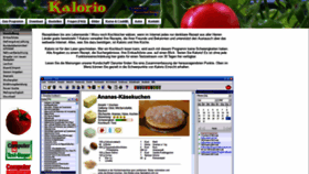 What Kalorio.de website looked like in 2020 (3 years ago)