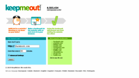 What Keepmeout.com website looked like in 2020 (3 years ago)