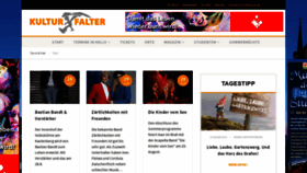 What Kulturfalter.de website looked like in 2020 (3 years ago)