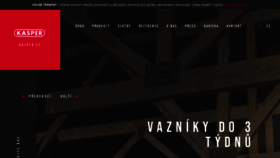 What Kaspercz.cz website looked like in 2020 (3 years ago)