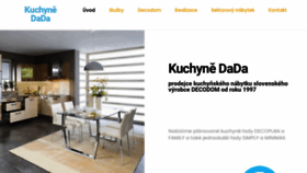 What Kuchyne-dada.cz website looked like in 2020 (3 years ago)