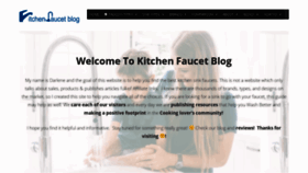 What Kitchenfaucetblog.com website looked like in 2020 (3 years ago)