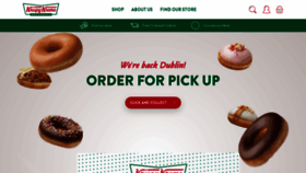 What Krispykreme.ie website looked like in 2020 (3 years ago)