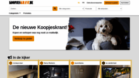 What Koopjeskrant.be website looked like in 2020 (3 years ago)