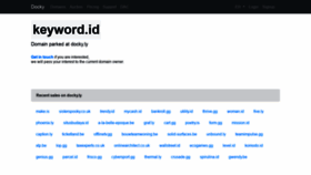 What Keyword.id website looked like in 2020 (3 years ago)