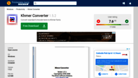 What Khmer-converter.freedownloadscenter.com website looked like in 2020 (3 years ago)