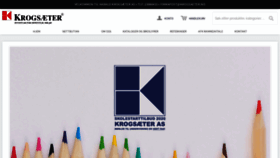 What Krogsaeter.no website looked like in 2020 (3 years ago)
