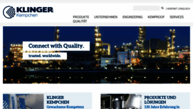 What Klinger-kempchen.de website looked like in 2020 (3 years ago)