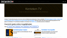 What Kenteken.tv website looked like in 2020 (3 years ago)