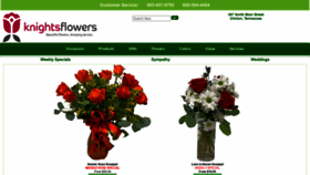 What Knightsflowers.com website looked like in 2020 (3 years ago)