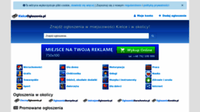 What Kielceogloszenia.pl website looked like in 2020 (3 years ago)