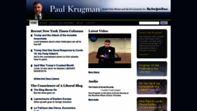 What Krugmanonline.com website looked like in 2020 (3 years ago)