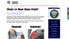 What Knee-pain-explained.com website looked like in 2020 (3 years ago)
