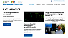 What Ksztalceniezawodowe.eu website looked like in 2020 (3 years ago)