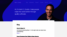 What Kentcdodds.com website looked like in 2020 (3 years ago)