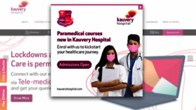 What Kauveryhospital.com website looked like in 2020 (3 years ago)