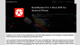What Kinemaster.pro website looked like in 2020 (3 years ago)