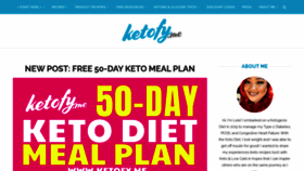 What Ketofy.me website looked like in 2020 (3 years ago)