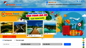 What Kenvintravel.com.vn website looked like in 2020 (3 years ago)