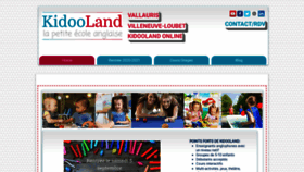 What Kidooland.com website looked like in 2020 (3 years ago)