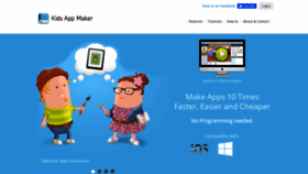 What Kidsappmaker.com website looked like in 2020 (3 years ago)