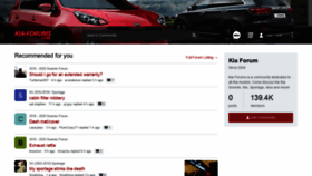 What Kia-forums.com website looked like in 2020 (3 years ago)