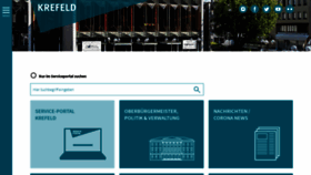 What Krefeld.de website looked like in 2020 (3 years ago)