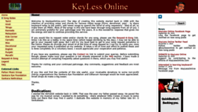 What Keylessonline.com website looked like in 2020 (3 years ago)