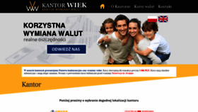 What Kantor-wiek.pl website looked like in 2020 (3 years ago)