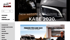 What Kabe.se website looked like in 2020 (3 years ago)