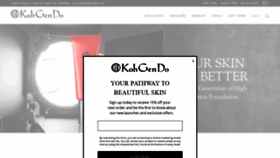 What Kohgendocosmetics.com website looked like in 2020 (3 years ago)