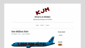 What Kyles-ai-works.com website looked like in 2020 (3 years ago)